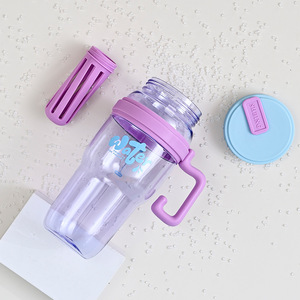 Vaso de Plástico de 40 oz con Diseño Nuevo, con Pajita y Asa, Super Gran Capacidad, Multiusos, Cubo para Hielo, Filtro para Té - Product Image 5