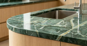 Encimeras de Cuarzo Da Vinci Ecológicas de Lujo, Color Verde Esmeralda Botánica Natural de Brasil, para Cocina, Comedor y Baño - Product Image 4