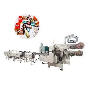 Kağıt ve alüminyum folyo içinde fabrika fiyat levha bant çikolata Bar ambalaj sarma makinesi