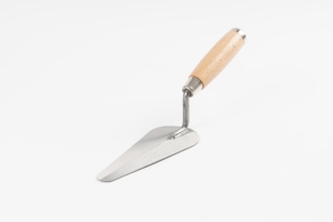 Outils de construction professionnels, truelle de maçonnerie en acier au carbone, truelle à langue de chat avec manche en bois dur - Product Image 2
