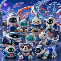 Ensemble de peluches personnalisées sur le thème de la science-fiction spatiale : Robot, vaisseau spatial, Ovni, ours, licorne – Fournisseur en gros de poupées en peluche douces