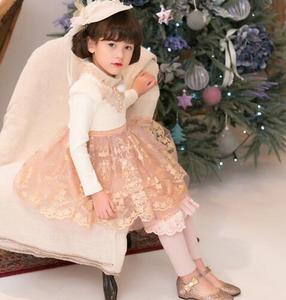 ชุดเดรสเด็กผู้หญิงแบบกระโปรงบานสไตล์เบสบอลขายส่ง ทำจากผ้าฝ้าย - Product Image 3