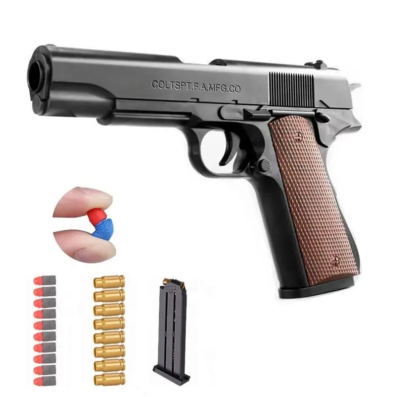 All'ingrosso popolare pistola giocattolo a pallottola morbida per i ragazzi che espellono i regali con materiale in schiuma di sicurezza regalo per i bambini