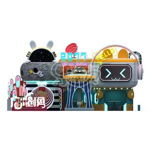 Conception originale 2023, nouveaux jouets électriques amusants et mignons sur le thème de l'espace, en forme de lapin, pour aire de jeux intérieure, ensemble de jeux souples pour tout-petits - Product Image 5