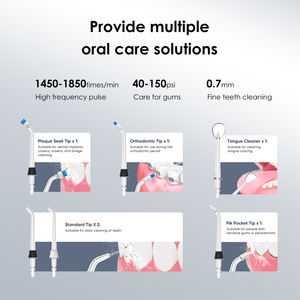 Alat Semprot Air Gigi Portabel 3 Mode Kerja Tahan Air IPX7 Dapat Diisi Ulang Ujung Ortodontik Implan Nosel Berputar 360 Derajat - Product Image 5