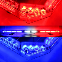Barre LED 88W avec 15 modes stroboscopiques, barre lumineuse d'avertissement à montage sur toit, boîtier en alliage d'aluminium PC, plusieurs couleurs, lumière pour les opérations d'ingénierie et de sauvetage