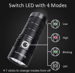 Sp36pro anduril 2.0 UI có thể sạc lại đèn pin với 4 * sst40 dẫn <span class=keywords><strong>8000</strong></span> lumen Max ánh sáng mạnh mẽ - Product Image 2