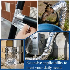 Aluminum Foil Tape,Heat Resistant Reflective <b>Adhesive</b> Tape for HVAC Duct Repair,Pipe Wrapping, Thermal Protection & <b>Construction</b> - Product Image 5