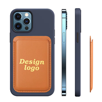 Étui de téléphone avec porte-cartes magnétique en cuir PU détachable, logo, portefeuille magnétique pour iPhone 16 15 14 Pro Max