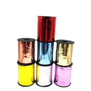 Durable Flexishine Solid Metallic Plastic Gift PP <b>Ribbon</b> Roll Curling <b>Ribbon</b> for Retail Packaging Craft Supplies - Product Image 6