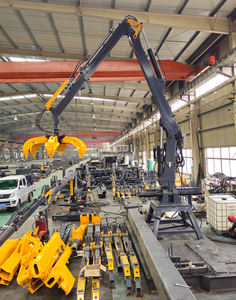 เครนกริปเปอร์ไฮดรอลิกแบบแขนยืดหดได้พร้อมฐานอยู่กับที่สำหรับโรงงานแปรรูปเหล็ก - Product Image 2
