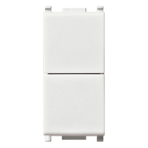 ปุ่มกดอิสระ 2 ปุ่ม 1P NO+NO 10A สวิตช์ติดผนังสีขาว 4.1x2.8x5.3 ซม. - Product Image 1