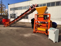 Machine semi-automatique QTJ4-35 pour la fabrication de blocs creux et de pavés en béton, machine à mouler les briques