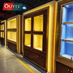 ตู้โชว์และชั้นวางกระจกสำหรับร้านค้าแสดงควันบุหรี่เฟอร์นิเจอร์ในร้านบุหรี่ตามสั่ง - Product Image 6