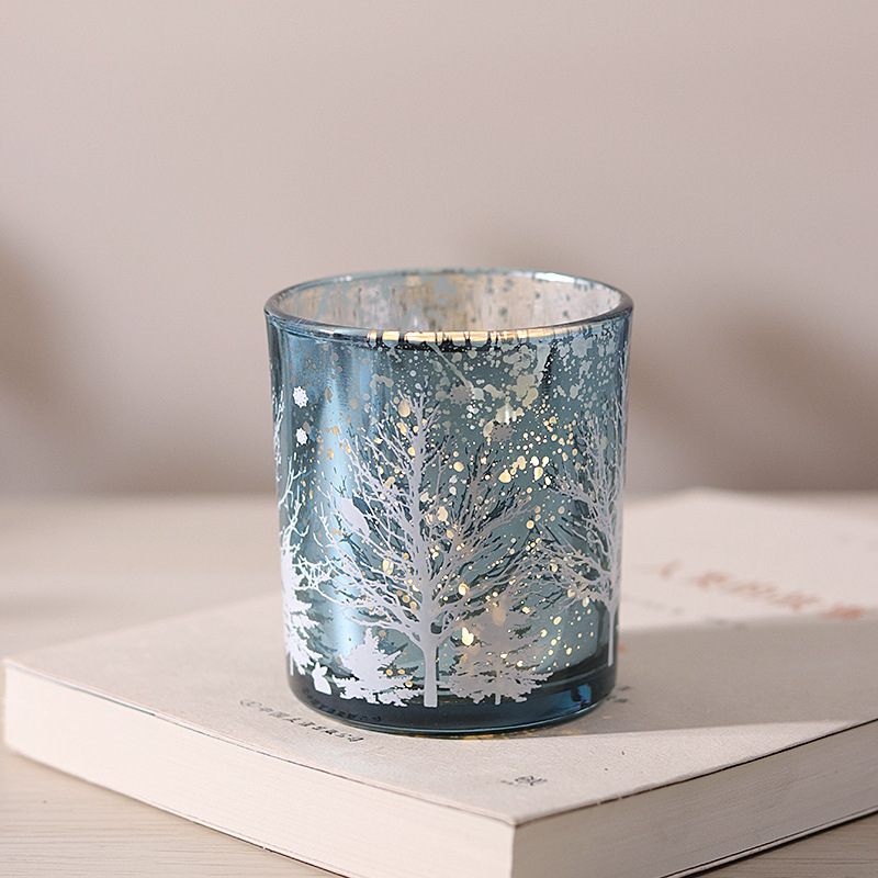 Christmas tree electroplated blue