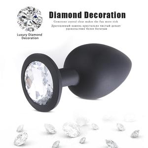 Juego de 3 Tapones Anales con Base de Cristal de Diamante, Kit de Entrenamiento Anal para Adultos, Cuentas Anales para Mujeres, Hombres y Masaje de Próstata - Product Image 5