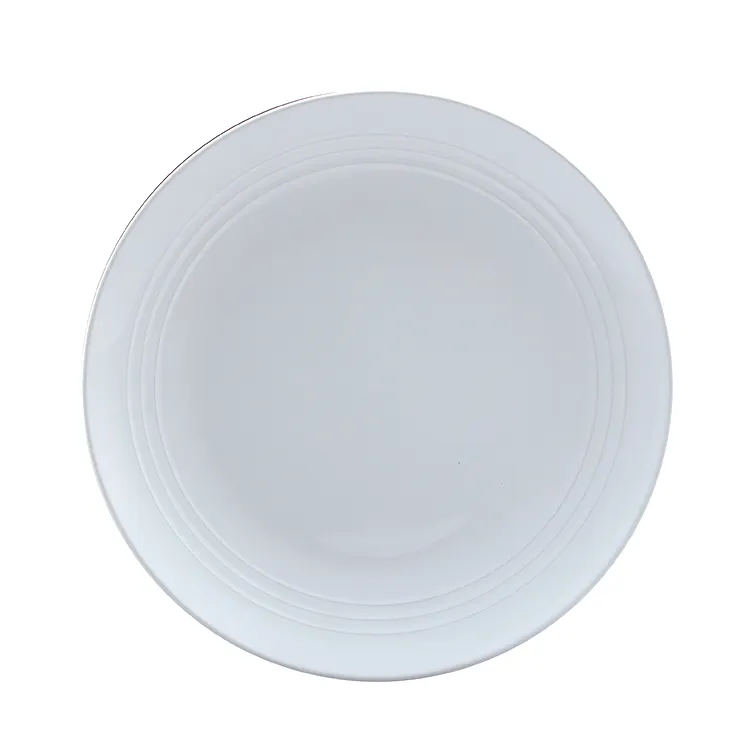 Designer Plates Wholesale Porcelain White Custom Dinner Home Plates