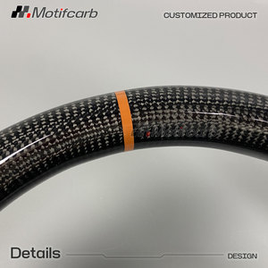 Volante de fibra de carbono personalizado LCI Upgrade con empuñaduras de cuero perforado para BMW Serie 3 y 5 G20 G30 330e 330i 340i 2018-2024 - Product Image 4