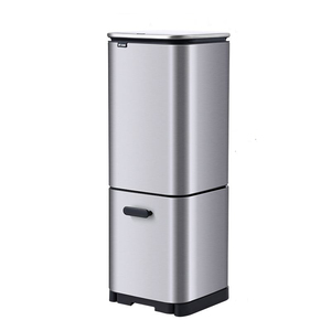 European style Environmental protection trash can hotel kitchen stainless steel trash bin Classified trash can