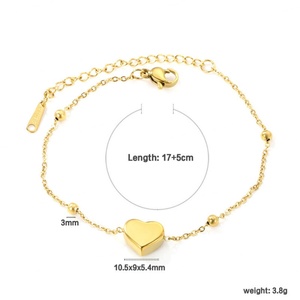 Wholesale High Quality Anti Tarnish Waterproof 18k <b>Gold</b> <b>Plated</b> Stainless Steel Fine Fashion Bracelets <b>Bangles</b> for Women - Product Image 6