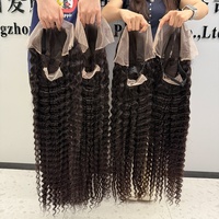 Wig Rambut Asli Vietnam Deep Wave Curly Tanpa Lem HD Invisible Lace Frontal untuk Wanita Kulit Hitam, Wig Rambut Manusia Pre Plucked dari Vendor Wig