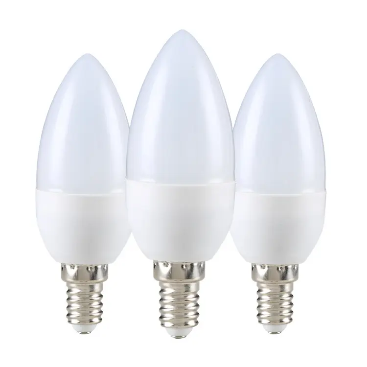 Wholesale e14 small screw e27 led candle energy saving highlight 3W light bulb