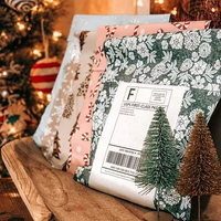 Vente en gros Sacs postaux étanches Sac postal en plastique auto-obturant en poly imprimé personnalisé avec logo de marque