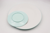 Vaisselle ronde en mélamine de conception turquoise incassable et facile à nettoyer Durable et élégant pour une utilisation familiale