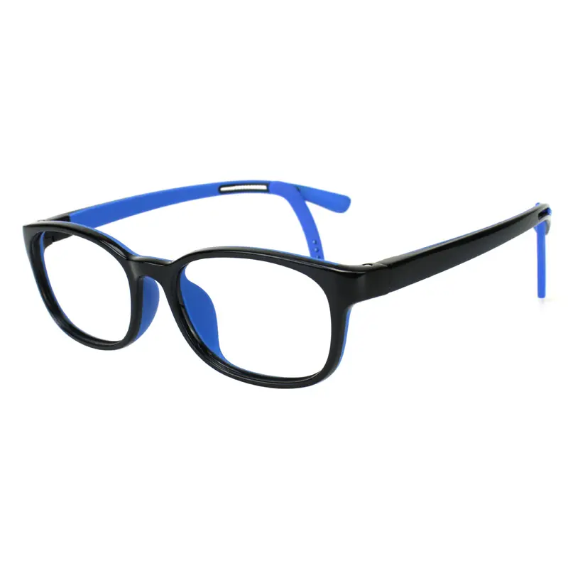 OEMカスタム眼鏡フレーム卸売TR90フレキシブルゴムシリコン男の子女の子子供光学メガネフレームフック付き
