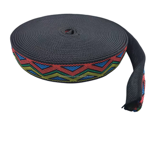 สายรัดโพลีเอสเตอร์แบบท่อ ลายเรขาคณิตแบบดั้งเดิม ขนาด <span class=keywords><strong>1</strong></span> นิ้ว 25 มม. ยี่ห้อ SHANLI สำหรับอุ<span class=keywords><strong>ป</strong></span>กรณ์เสริมผ้าและสายกระเ<span class=keywords><strong>ป</strong></span>๋า - Product Image 5