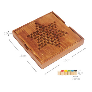 Bộ Trò Chơi Lục Giác Cho Gia Đình, Quân Cờ Và Bản Nháp Trung Quốc Bằng Gỗ - Product Image 6