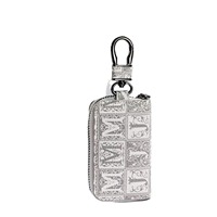 Nouvelle Housse de Protection Tendance pour Clé de Voiture en PU Style Coréen avec Motif Lettres, à Fermeture Éclair, pour Voiture, Rangement Facile