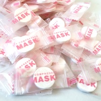 Masque facial en coton ultra-fin, jetable, compressé, pour soins de la peau, DIY