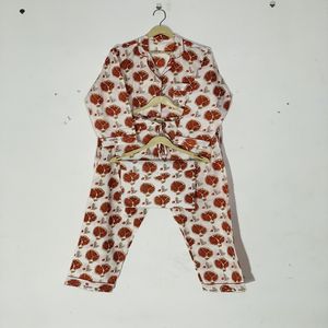 Conjunto de Pijama de Algodón Suave de Alta Calidad, Ropa de Dormir con Estampado Floral Hecho a Mano, Disponible a Precio de Mayoreo - Product Image 5