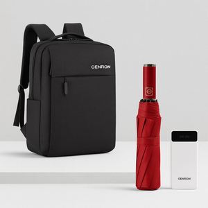 Set de Viaje VIP con Mochila Multifuncional, Almohada Suave para el Cuello, Vaso Térmico de Acero Inoxidable, Paraguas y Cargador de Teléfono - Product Image 6