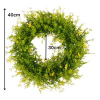 Vente en gros de guirlande suspendue de haute qualité plante artificielle herbe fleur artificielle pour la décoration de porte de maison décoration intérieure extérieure