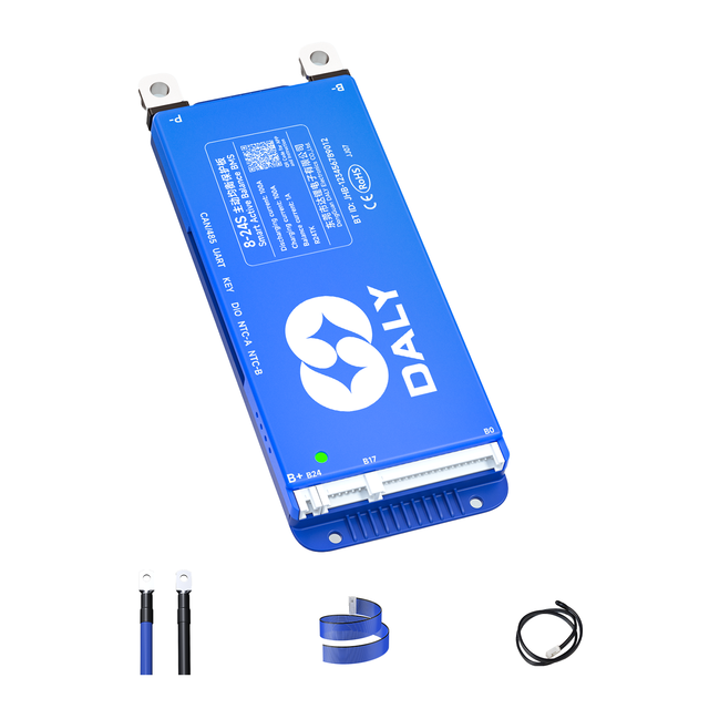 DALY LiFePO4 Battery 8s 17s 24V 48V 100A Smart BMS for Household Energy Storage System Management Battery BMS Built-in BT