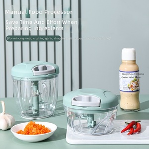 Accessoires de cuisine tout-en-un, hachoir à légumes et à oignons électrique avec lame en plastique durable, écologique, pour la préparation de salades - Product Image 1