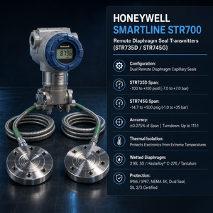 Honeywell Smartline Str735d Str745g Capteur différentiel à membrane télécommandé 4-20mA Hart SIL2 Acier inoxydable 316L - Product Image 2