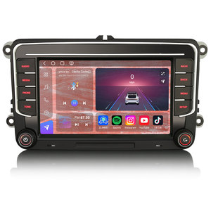 Erisin ES9035V 8 \ "Android 14 DSP Car Stereo GPS TPMS DAB CarPlay para VW Golf Passat Polo Bora Seat <span class=keywords><strong>Peugeot</strong></span> <span class=keywords><strong>307</strong></span> USB TV - Product Image 1