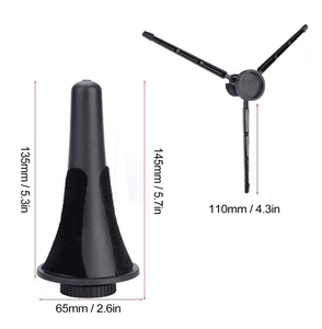 Trípode plegable para saxofón, soporte portátil para <span class=keywords><strong>clarinete</strong></span>, instrumento de viento, color negro - Product Image 2