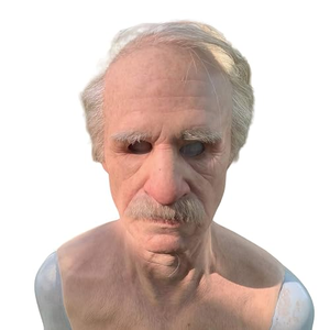 Accessoires de déguisement réalistes pour adultes, fête d'Halloween, mascarade, vieil homme chauve Heisenberg, latex, Breaking Bad, blanc, en silicone - Product Image 1