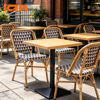 Chaise de jardin minimaliste en tissu imperméable, chaise d'extérieur en aluminium et maille Teslin, chaises de salle à manger pour restaurant et café