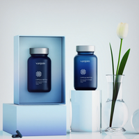 Boîte en carton personnalisée haut de gamme pour capsule bouteille carrée ensemble de complément alimentaire boîte à tiroir emballage bouteille recyclable boîte-cadeau en papier