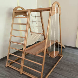 Modernes montessori faltbares Holz kletter spielset Indoor-Wohnzimmer möbel für Kleinkind-Holz schrank design - Product Image 1