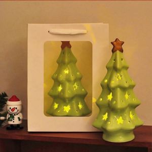 Design New Arrival Green Ceramic <b>Lights</b> Tabletop Decoration Christmas <b>Tree</b> Factory - Product Image 2