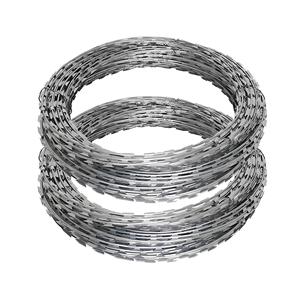 Alambre de Hierro Galvanizado para Cercas de Seguridad, Alambre de Púas para Prisiones, Alambre de Púas Cruzado, Alambre de Púas <span class=keywords><strong>Concertina</strong></span>, Alambre Anti-Escalada, Espaciado de Púas Personalizable - Product Image 1
