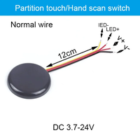 Interrupteur Tactile Intelligent 12V pour Panneau PVC, Capteur de Balayage, Variateur de Luminosité LED, Éclairage Dissimulé pour Armoire, 60W