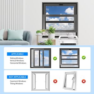 <span class=keywords><strong>Kit</strong></span> de fenêtre AC manuel portable 5.1 pouces tuyau d'échappement réglable <span class=keywords><strong>climatiseur</strong></span> PP <span class=keywords><strong>Kit</strong></span> de ventilation de fenêtre <span class=keywords><strong>pour</strong></span> fenêtres coulissantes à usage domestique - Product Image 4