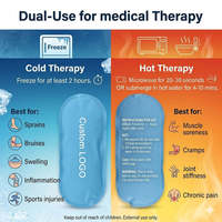 Packs de gel réutilisables pour soins de santé, refroidissement, logo personnalisé pour soulager la douleur et le stress, pack de glace en gel